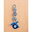 Ryme Vastu Feng Shui Evil Eye Wall Hanging With for Good Luck Prosperity Zodaic Success Health Wealth Office Home Decor &amp; Car (2 Evil eye With Om)