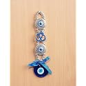 Ryme Vastu Feng Shui Evil Eye Wall Hanging With for Good Luck Prosperity Zodaic Success Health Wealth Office Home Decor & Car (2 Evil eye With Om)