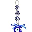 Ryme Vastu Feng Shui Evil Eye Wall Hanging With for Good Luck Prosperity Zodaic Success Health Wealth Office Home Decor &amp; Car (3 Om And Horse)