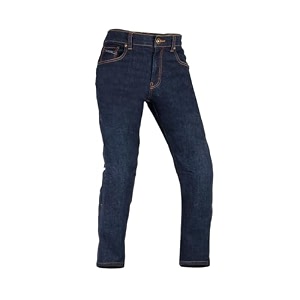 rynox downtown pro motorcycle jeans with d3o protectors  impact protection  abrasion resistance  motorcycle riding jeans - indigo blue large