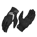 Rynox Ridge Pro Offroad Gloves | Motorcycle Riding Offroad Leather Gloves | Impact Protection | Scaphoid Protection | Abrasion Resistance - Black, Large