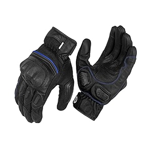 rynox tornado pro 3 riding gloves black blue s