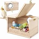 Rypet Parakeet Nesting Box, Cockatiel Bird Nest Box with Perch(S)