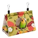 Rypet Bird Bed for Cage Warm Bird Hammock Nest Parrot Mustard Yellow,S