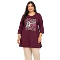 RYSH Women39s Plus Size Printed Nightshirt 
