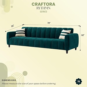 rythmn plush velvet 3 seater sofa set  silken velvet suede upholstery  designer sofa for living rooms amp office spaces greenish teal