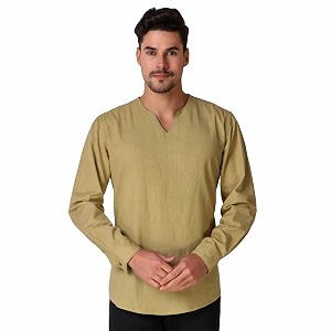 rytras Mens Cotton Straight Fit Straight Kurta