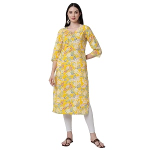 rytras Womens Cotton Straight Fit Straight Kurta