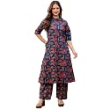 rytras Women Printed A-Line Kurta Set with