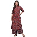 rytras Women Printed A-Line Kurta Set with