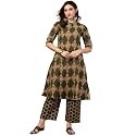 rytras Women Pure Cotton Printed A-Line Kurta