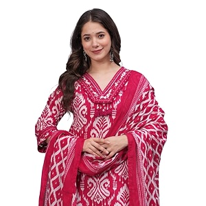 rytras Women Pure Cotton Printed Straight Kurta