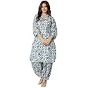 rytras Women Pure Cotton Printed Straight Kurta