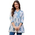rytras Women Pure Cotton Printed Tunic Top