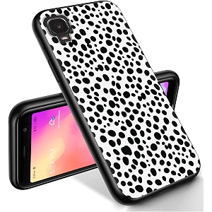 ryuithdjp for alcatel tcl a3 phone case a509dl 5534 black white spot design phone case for tcl a3 case tpu stylish protective cover