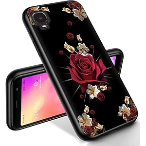 ryuithdjp for alcatel tcl a3 phone case a509dl 5534 roses gold design phone case for tcl a3 case tpu stylish protective cover