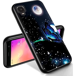 ryuithdjp for alcatel tcl a3 phone case a509dl 5534 moon butterfly design phone case for tcl a3 case tpu stylish protective cover
