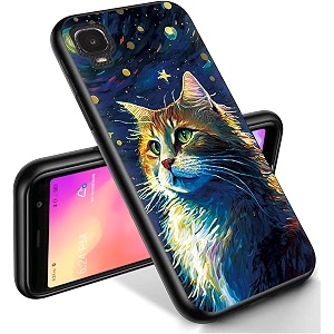 ryuithdjp for alcatel tcl a3 phone case a509dl 5534 cat design phone case for tcl a3 case tpu stylish protective cover