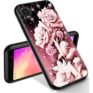 ryuithdjp for alcatel tcl a3 phone case a509dl 5534 roses girl design phone case for tcl a3 case tpu stylish protective cover
