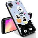 RYUITHDJP for Alcatel TCL A3 Phone Case (A509DL) 5.5" Cat Cute Design, Phone Case for TCL A3 Case TPU Stylish Protective Cover
