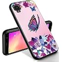 RYUITHDJP for Alcatel TCL A3 Phone Case (A509DL) 5.5" Butterflies Women Design, Phone Case for TCL A3 Case TPU Stylish Protective Cover