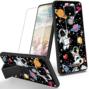 ryuithdjp for ans artia ack2326 phone case butterflies theme with screen protector detachable stand phone case for ans ack2326 case soft tpu stylish protective cover