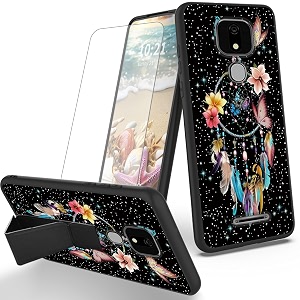 ryuithdjp for ans artia ack2326 phone case dream catcher theme with screen protector detachable stand phone case for ans ack2326 case soft tpu stylish protective cover