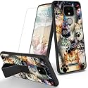 RYUITHDJP for ANS Artia ACK2326 Phone Case Cat Paw Theme with Screen Protector Detachable Stand Phone Case for ANS ACK2326 Case Soft TPU Stylish Protective Cover