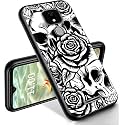 RYUITHDJP for ANS Artia ACK2326 Phone Case Roses Skull Design, Phone Case for ANS ACK2326 Case TPU Stylish Protective Cover