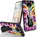 RYUITHDJP for ANS Artia ACK2326 Phone Case Guitar Theme with Screen Protector Detachable Stand Phone Case for ANS ACK2326 Case Soft TPU Stylish Protective Cover