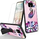 RYUITHDJP for ANS Artia ACK2326 Phone Case Butterflies Women Theme with Screen Protector Detachable Stand Phone Case for ANS ACK2326 Case Soft TPU Stylish Protective Cover