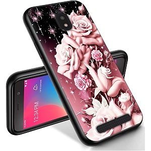 ryuithdjp for blu view 2 phone case 5534 b130dl roses girl design phone case for blu view 2 case tpu stylish protective cover