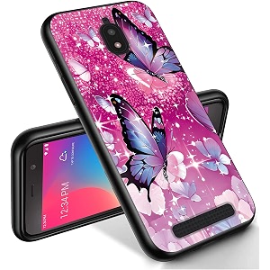 ryuithdjp for blu view 2 phone case 5534 b130dl butterflies bling design phone case for blu view 2 case tpu stylish protective cover