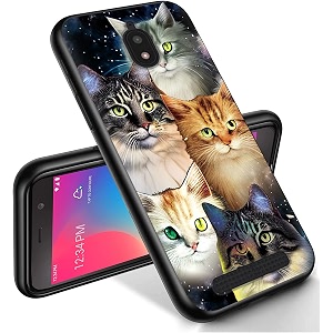 ryuithdjp for blu view 2 phone case 5534 b130dl cute cats design phone case for blu view 2 case tpu stylish protective cover