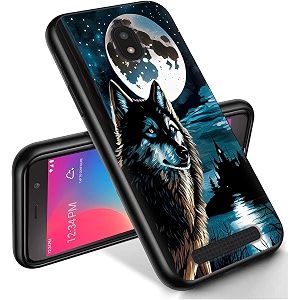 ryuithdjp for blu view 2 phone case 5534 b130dl wolf night design phone case for blu view 2 case tpu stylish protective cover