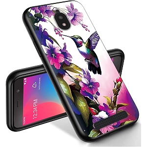 ryuithdjp for blu view 2 phone case 5534 b130dl hummingbirds girl design phone case for blu view 2 case tpu stylish protective cover