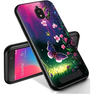 ryuithdjp for blu view 2 phone case 5534 b130dl butterflies night design phone case for blu view 2 case tpu stylish protective cover