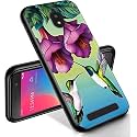 RYUITHDJP for Blu View 2 Phone Case 5.5" (B130DL) Hummingbirds Design, Phone Case for Blu View 2 Case TPU Stylish Protective Cover