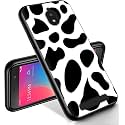 RYUITHDJP for Blu View 2 Phone Case 5.5" (B130DL) Cow Pint Design, Phone Case for Blu View 2 Case TPU Stylish Protective Cover