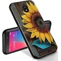 RYUITHDJP for Blu View 2 Phone Case 5.5" (B130DL) Sunflower Quote Design, Phone Case for Blu View 2 Case TPU Stylish Protective Cover