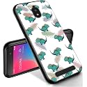RYUITHDJP for Blu View 2 Phone Case 5.5" (B130DL) Dinosaur Leaves Design, Phone Case for Blu View 2 Case TPU Stylish Protective Cover