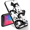 RYUITHDJP for Blu View 2 Phone Case 5.5" (B130DL) Cats Design, Phone Case for Blu View 2 Case TPU Stylish Protective Cover