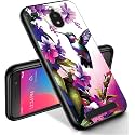 RYUITHDJP for Blu View 2 Phone Case 5.5" (B130DL) Hummingbirds Girl Design, Phone Case for Blu View 2 Case TPU Stylish Protective Cover