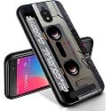 RYUITHDJP for Blu View 2 Phone Case 5.5" (B130DL) Classical Tape Design, Phone Case for Blu View 2 Case TPU Stylish Protective Cover