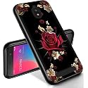 RYUITHDJP for Blu View 2 Phone Case 5.5" (B130DL) Roses Gold Design, Phone Case for Blu View 2 Case TPU Stylish Protective Cover