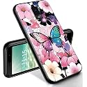 RYUITHDJP for Blu View 3 Phone Case 6"(B140DL) Butterfly Pastel Design, Phone Case for Blu View 3 Case TPU Stylish Protective Cover