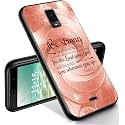 RYUITHDJP for Blu View 3 Phone Case 6"(B140DL) Inspirational Bible Design, Phone Case for Blu View 3 Case TPU Stylish Protective Cover