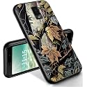 RYUITHDJP for Blu View 3 Phone Case 6"(B140DL) Leaves Design, Phone Case for Blu View 3 Case TPU Stylish Protective Cover