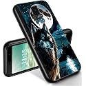 RYUITHDJP for Blu View 3 Phone Case 6"(B140DL) Wolf Night Design, Phone Case for Blu View 3 Case TPU Stylish Protective Cover
