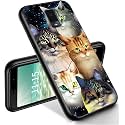 RYUITHDJP for Blu View 3 Phone Case 6"(B140DL) Cute Cats Design, Phone Case for Blu View 3 Case TPU Stylish Protective Cover
